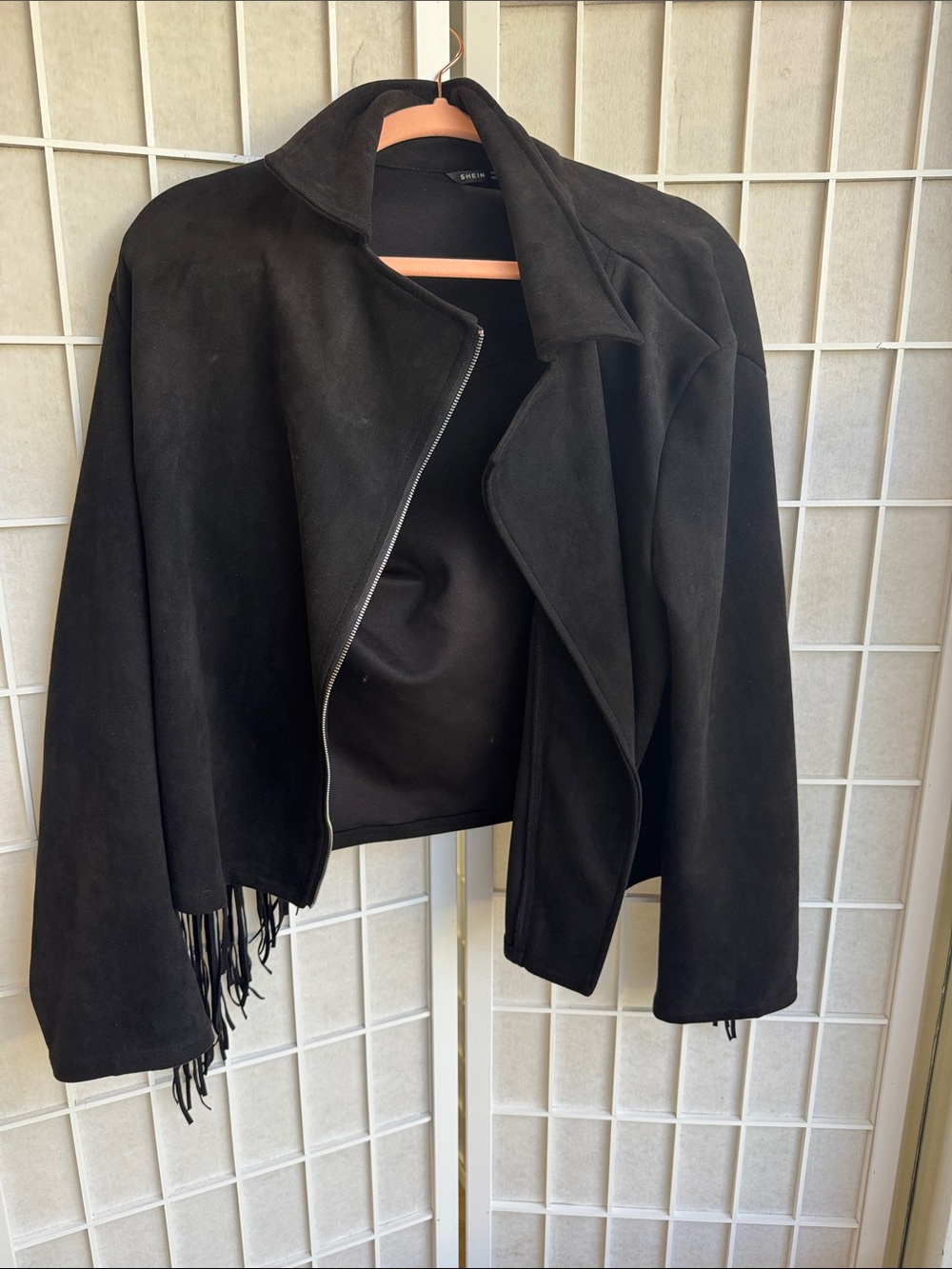 Black fringe jacket